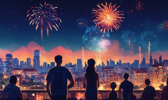 Vector Files, Fireworks, Skyscraper, Atmosphere, Photograph, World