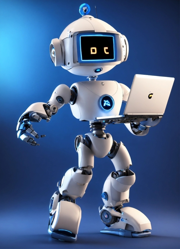 Vector Illustration Website, Light, Blue, Toy, Gesture, Mecha