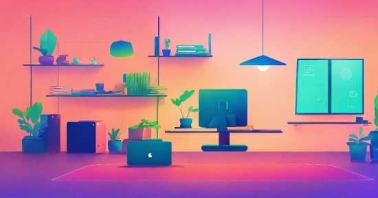 Winter Background Images, Orange, Purple, Interior Design, Computer, Lamp