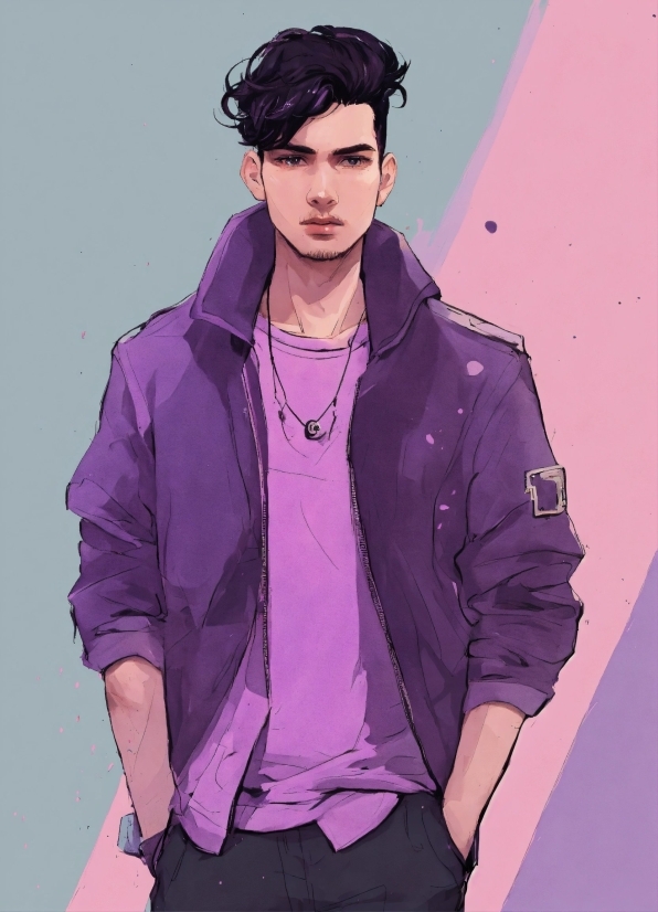 32k Wallpaper, Hair, Face, Outerwear, White, Purple