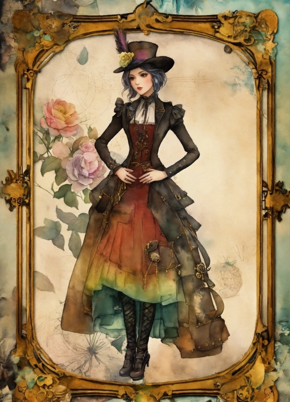 Adobe Illustrator Free Download For Windows Xp 32 Bit, Hat, Victorian Fashion, Art, Painting, Sleeve