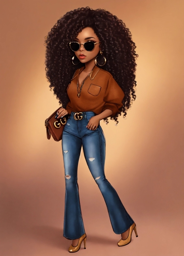 Aesthetic Anime Wallpaper Pc, Hair, Head, Jeans, Jheri Curl, Sunglasses