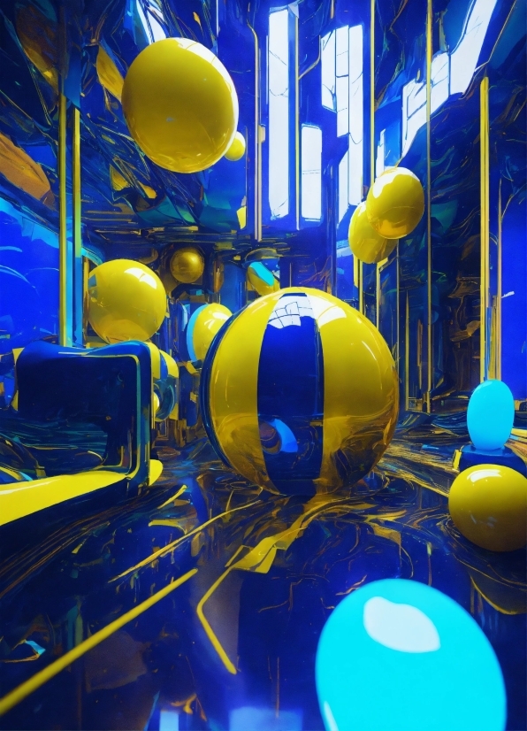 Ai And Society, Blue, Yellow, Architecture, World, Gas