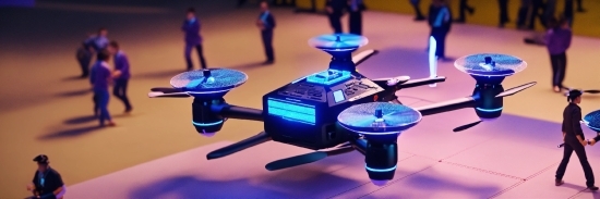 Ai Composite Video Trending, Light, Blue, Rotorcraft, Aircraft, Table