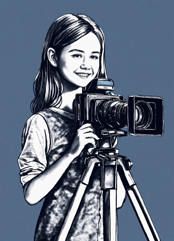 Ai Cut Out Image, Hair, Smile, Photographer, Camera Lens, Reflex Camera