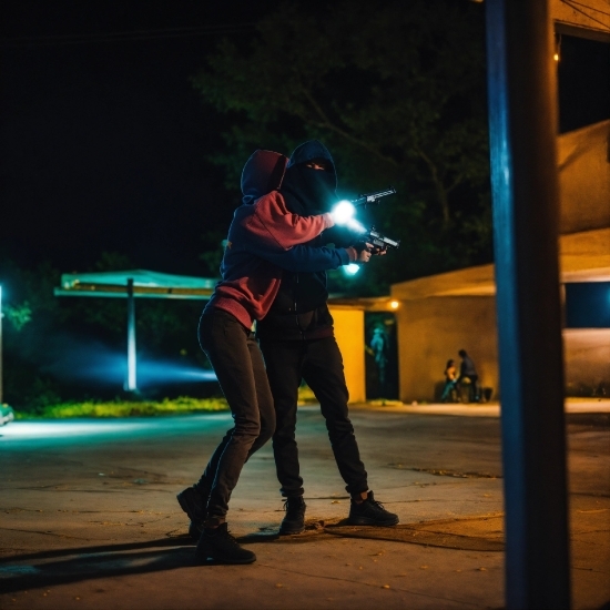 Ai Focus Image, Flash Photography, Entertainment, Road, Midnight, Electric Blue