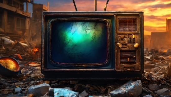 Ai Generated Images Site, Analog Television, Wood, Gas, Technology, Television