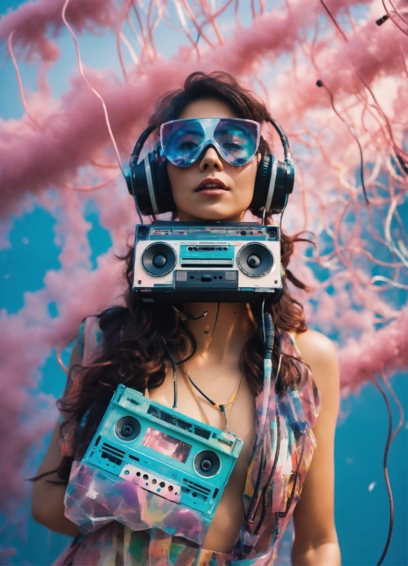 Ai Generated Metal Music, Eye, Vision Care, Goggles, Sunglasses, Flash Photography