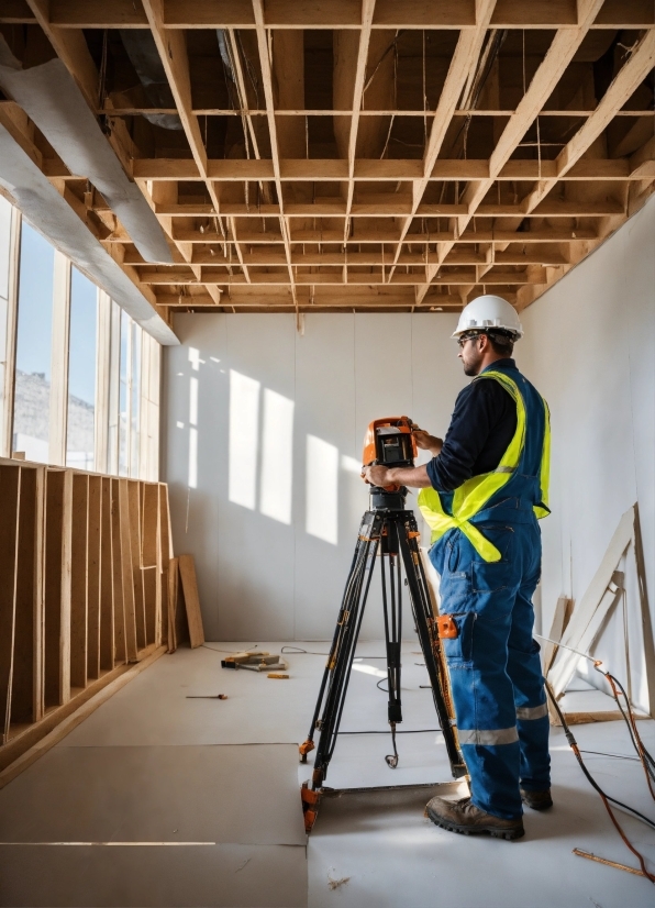 Ai Image Crop, Building, Tripod, Tradesman, Wood, Floor