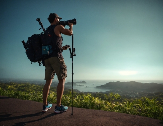 Ai Image Sharpening Online, Sky, Plant, Cloud, People In Nature, Shorts