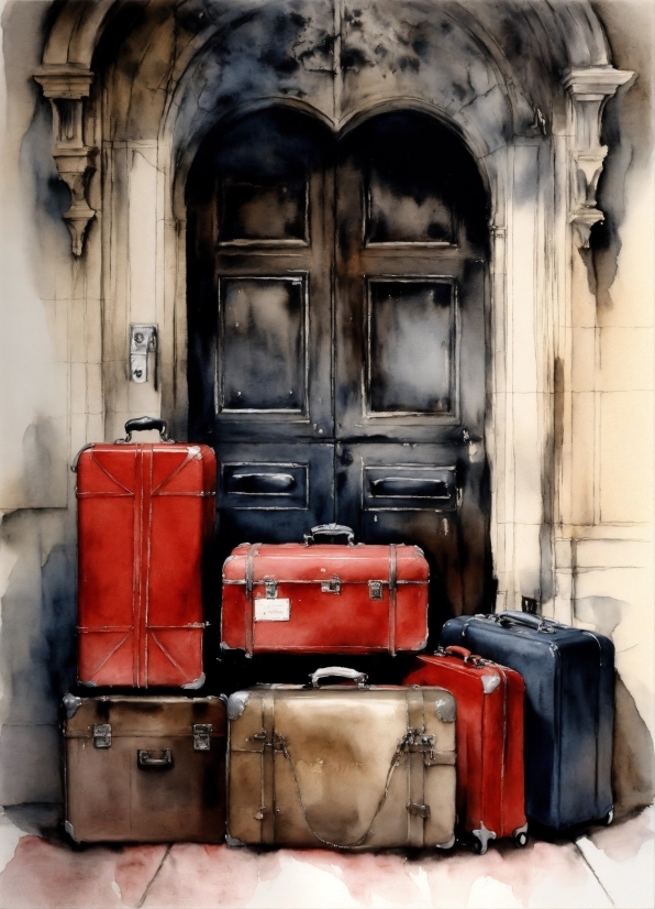 Ai Paint Free, Photograph, Luggage And Bags, Bag, Orange, Interior Design