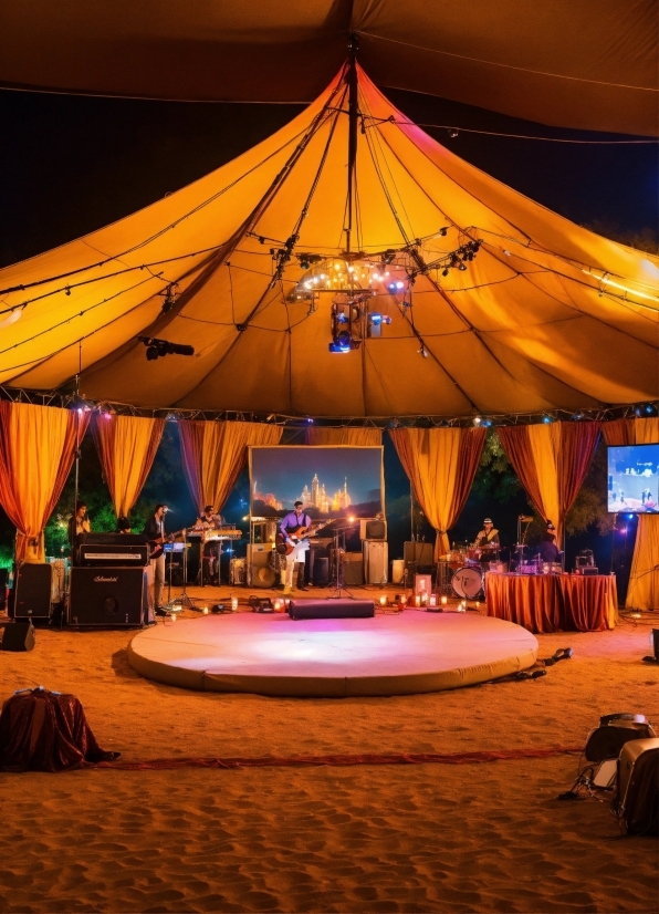 Ai Upscale Picture, Tent, Shade, Entertainment, Stage, Leisure