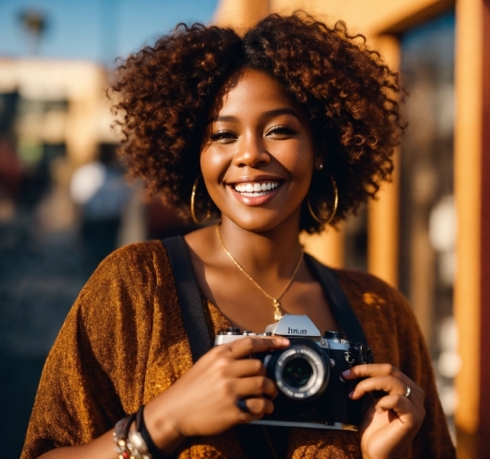 Ai Vocal Creator, Smile, Hairstyle, Jheri Curl, Photograph, Black