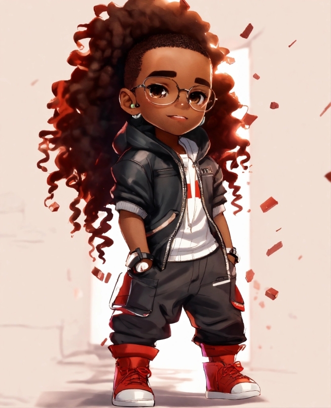 All Free Vector Background, Hairstyle, Jheri Curl, Sleeve, Gesture, Red