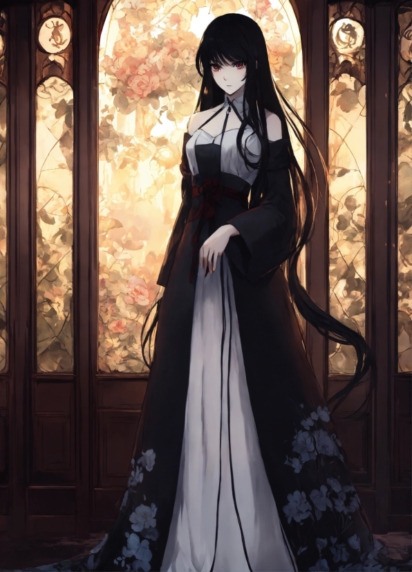 Amazing Desktop Wallpapers, Sleeve, Dress, Flash Photography, Black Hair, Cg Artwork