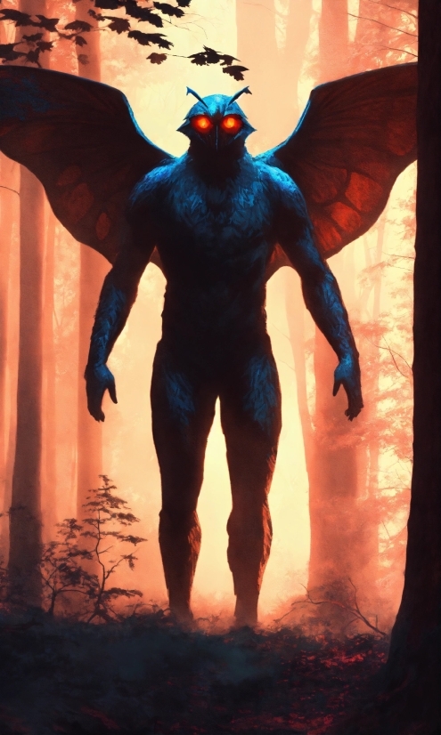 Art, Supernatural Creature, Electric Blue, Fictional Character, Terrestrial Animal, Costume