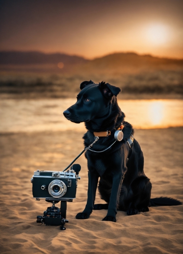 Association For The Advancement Of Artificial Intelligence, Dog, Sky, Water, Light, Flash Photography