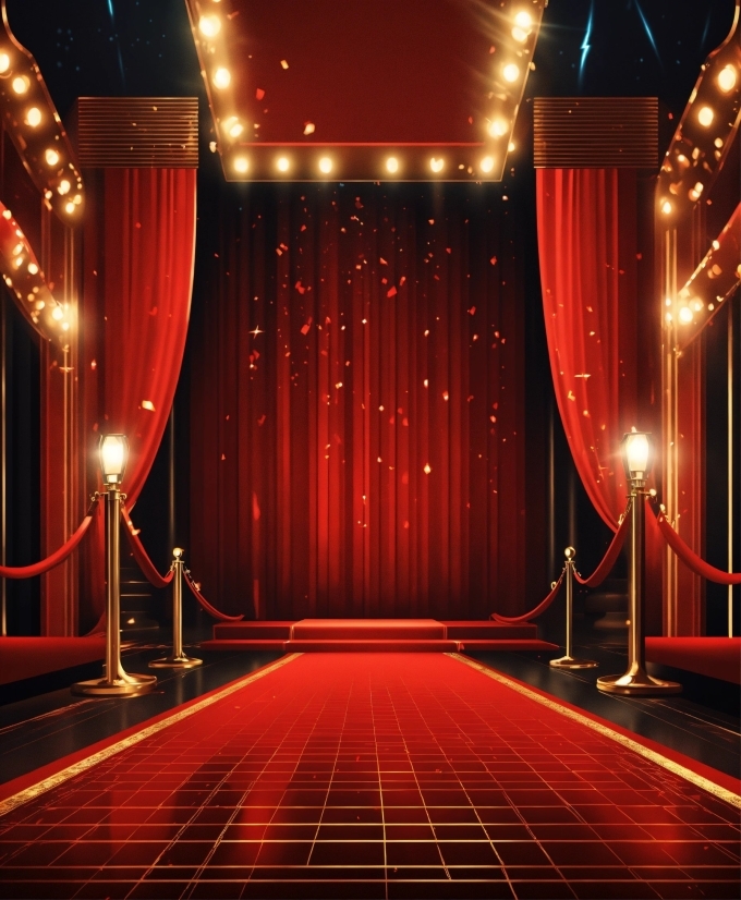 Best Dall E Images, Decoration, Light, Stage Is Empty, Theater Curtain, Lighting