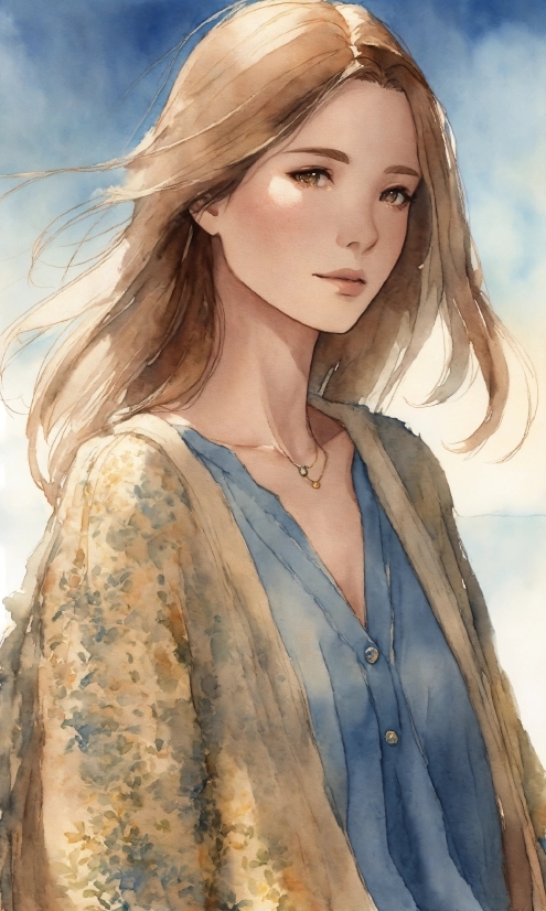 Best Website For Free Illustrations, Hair, Lip, Outerwear, Hairstyle, Shoulder