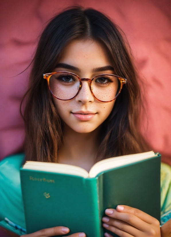 Blue Aesthetic Background, Glasses, Hairstyle, Vision Care, Eyebrow, Facial Expression