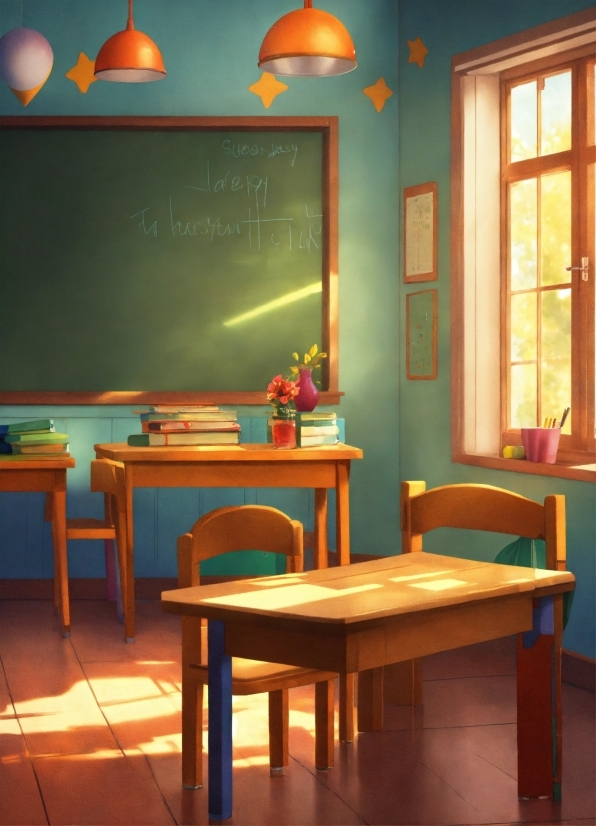 Cardcaptor Sakura Wallpaper, Table, Furniture, Property, Window, Light