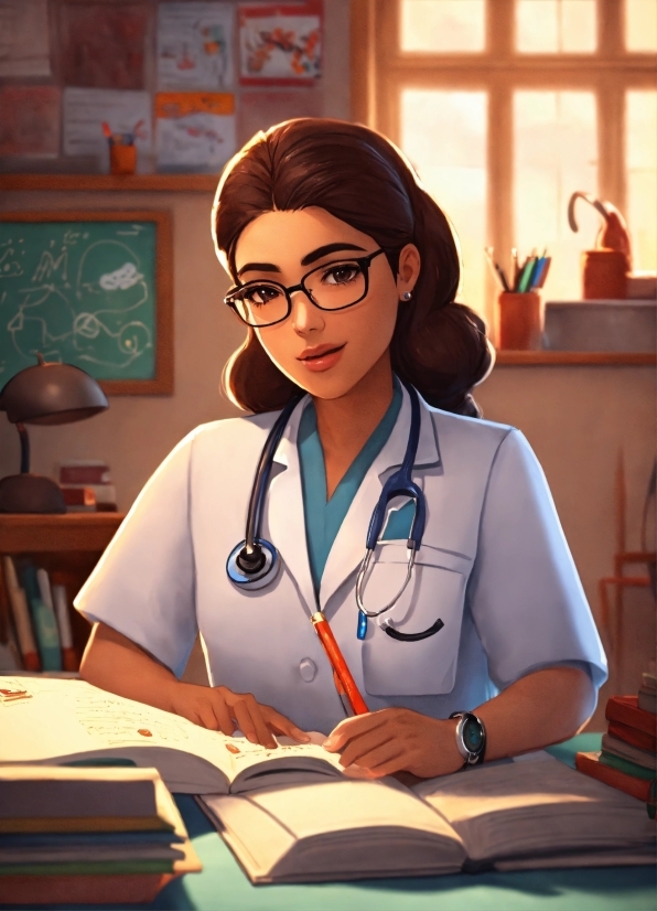 City Background Anime, Glasses, Watch, Vision Care, Stethoscope, Eyewear