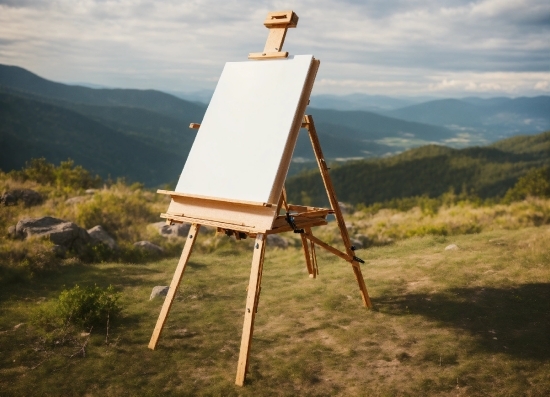 Cloud, Sky, Easel, Plant, Wood, Grassland