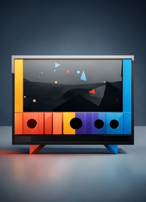 Colour Splash Png, Rectangle, Gadget, Art, Display Device, Sky