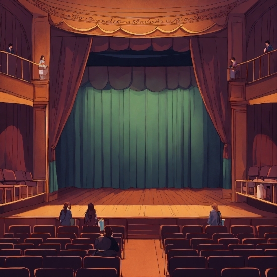 Cool Manga Wallpaper, Theater Curtain, Stage Is Empty, Entertainment, Curtain, Textile