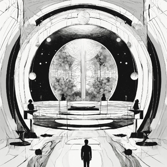 Cool Video Game Wallpapers, Black, Architecture, Circle, Art, Monochrome