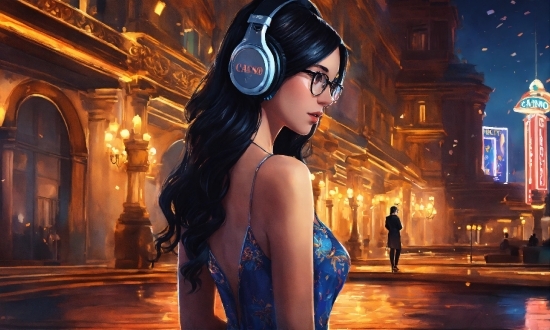 Cool Wallpapers That Are Free, Flash Photography, Cg Artwork, Black Hair, Electric Blue, Art