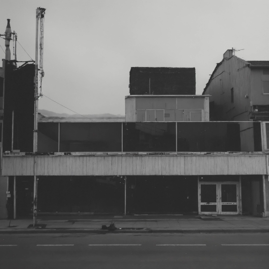 Countdown Timer For Desktop Background, Sky, Building, Grey, Black-and-white, Asphalt