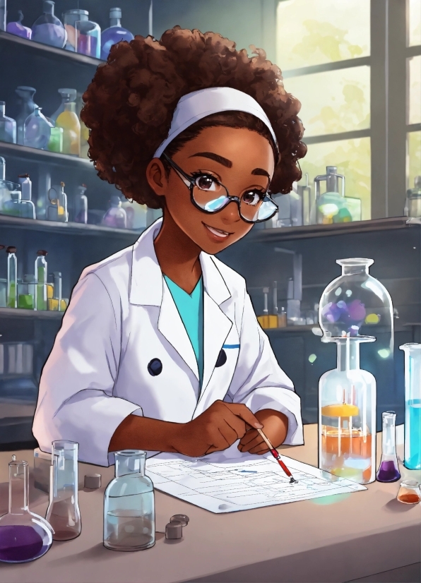 Crypto Illustration, Smile, Window, Scientist, Health Care, Chemistry