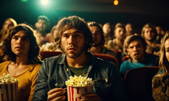 Dall E Mini Images, Face, Food, Yellow, Interaction, Popcorn