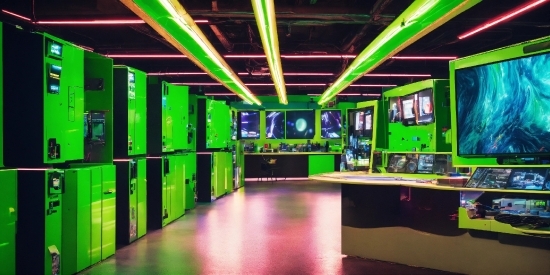 Dall E Openai, Green, Entertainment, Interior Design, Television, Visual Effect Lighting