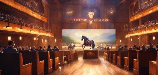 Desktop Wallpaper 1920x1080 Gaming, Horse, Lighting, Entertainment, Building, Event