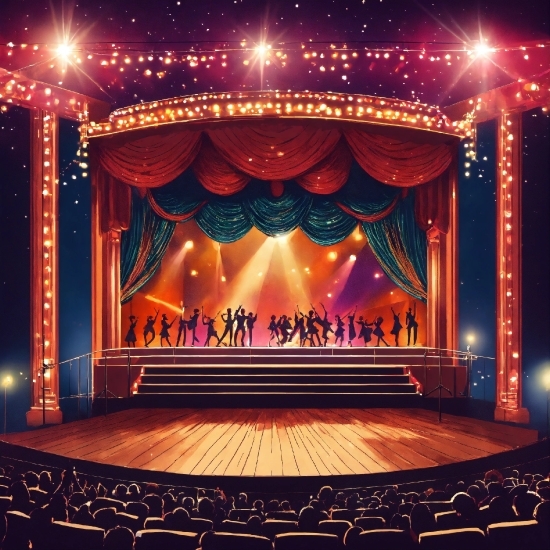 Dslr Background Download, Stage Is Empty, Theater Curtain, Light, Decoration, Performing Arts