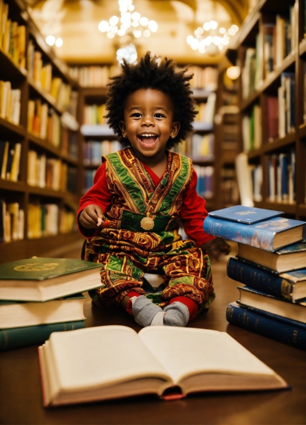 Elephant Wallpaper 4k, Smile, Book, Shelf, Bookcase, Publication