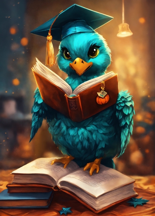 Emoji Wallpaper, Bird, Book, Headgear, Art, Publication