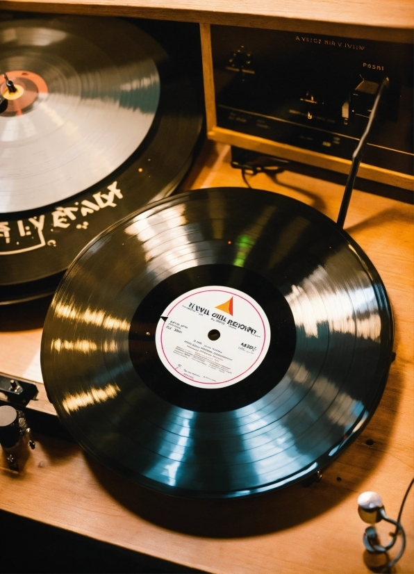 Enhance Image With Ai, Light, Gramophone Record, Composite Material, Circle, Record Player