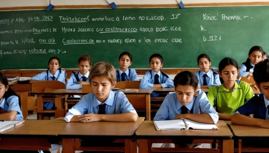 Farm Illustration, Table, School Uniform, Adaptation, Curious, Academic Institution