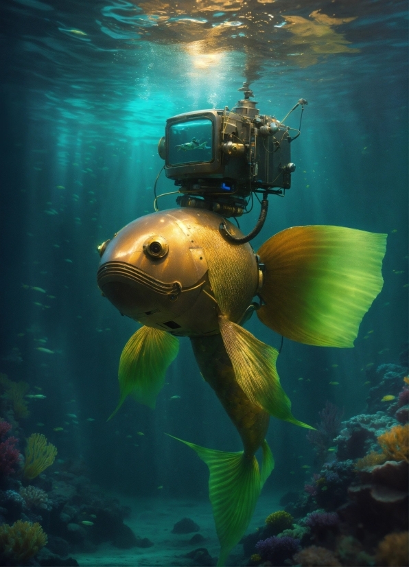 Free Ai Art Generator Website, Water, Underwater Diving, Fluid, Scuba Diving, Organism