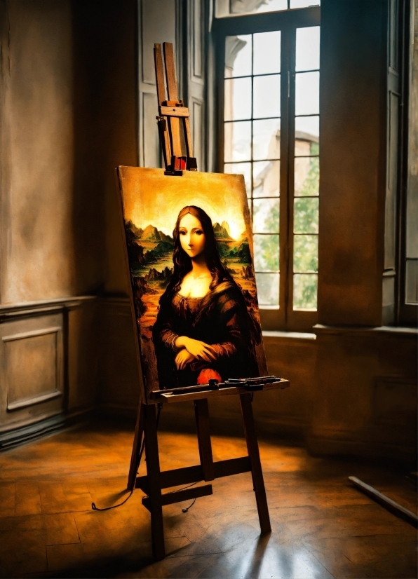 Free Ai Chat, Easel, Window, Art, Wood, Tints And Shades