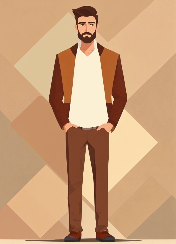 Free Ai Illustrations, Clothing, Hair, Chin, Outerwear, Beard