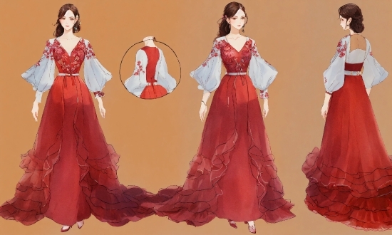 Free Animated Illustrations, Shoulder, Hairstyle, One-piece Garment, Neck, Gown