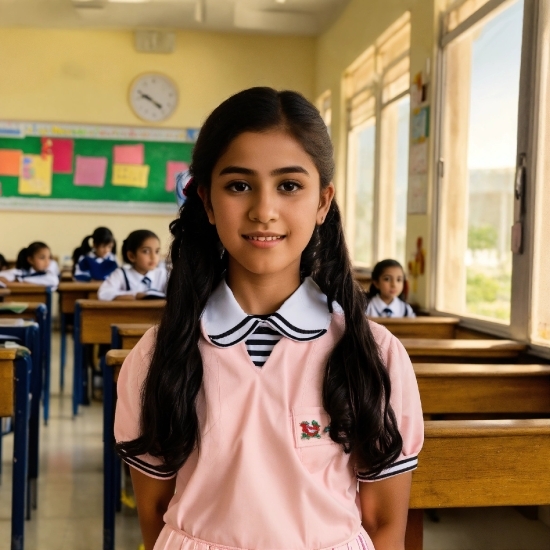 Freepik Social Media, School Uniform, Smile, Sleeve, Clock, Bow Tie