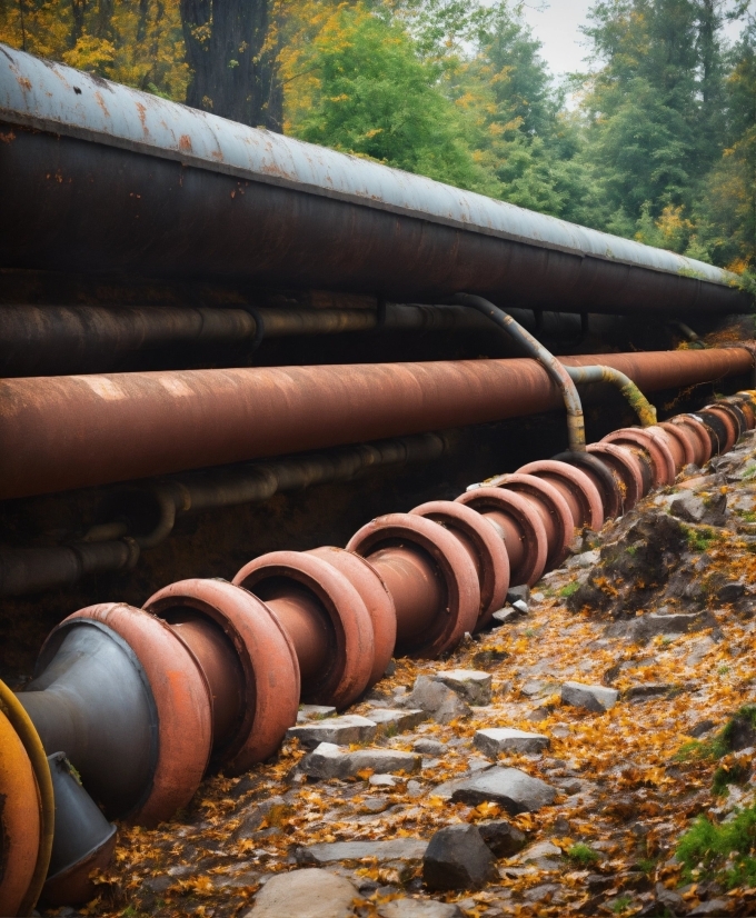 Generate Ai Images Free, Pipeline Transport, Wood, Tree, Steel Casing Pipe, Brick