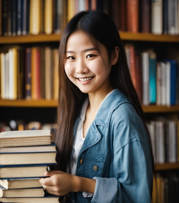 Golden Background Freepik, Smile, Facial Expression, Bookcase, Shelf, Sleeve