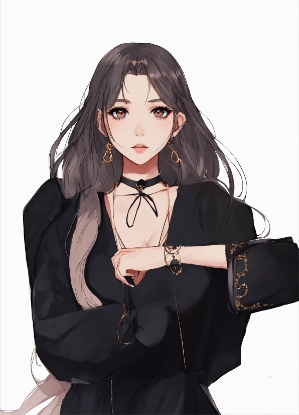 Hair, Outerwear, Hairstyle, Sleeve, Gesture, Art