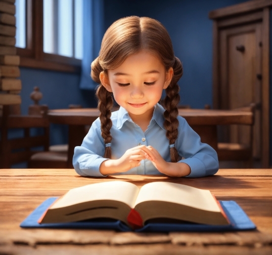 Handshake Stock Image, Hair, Smile, Table, Book, Happy